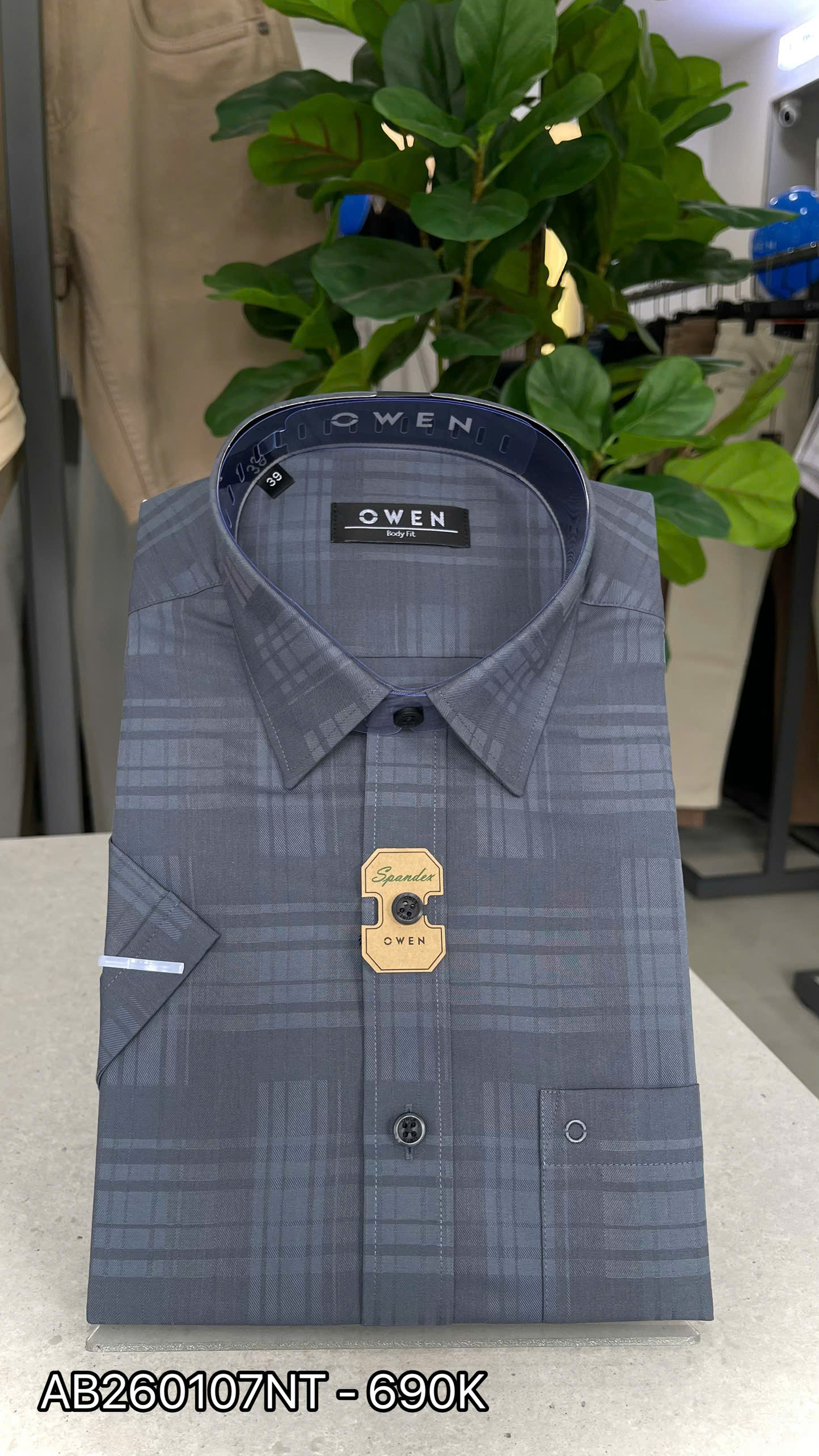 ÁO SƠ MI NGẮN TAY AB260107NT