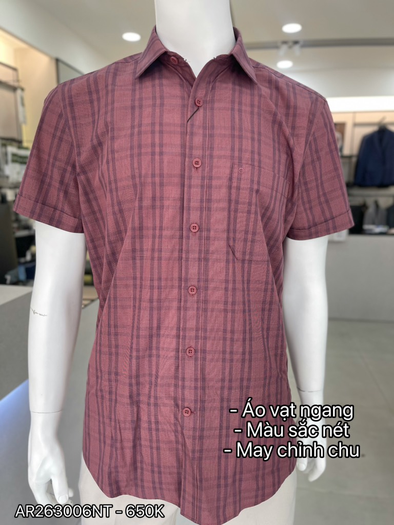 ÁO SƠ MI NGẮN TAY AR263006NT