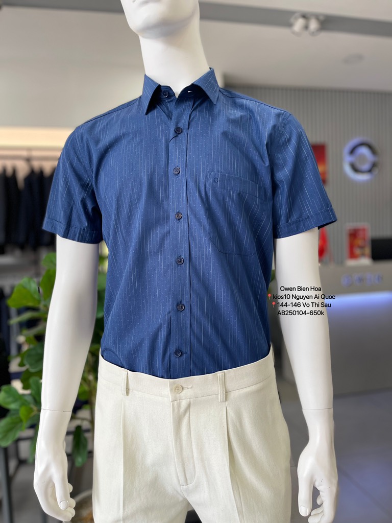 ÁO SƠ MI NGẮN TAY AB250104NT