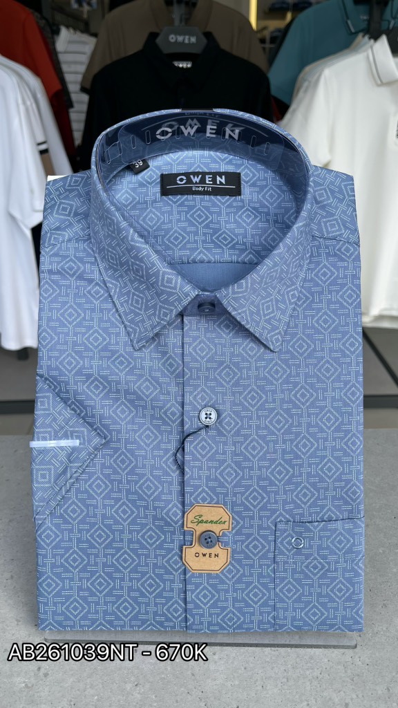 ÁO SƠ MI NGẮN TAY AB261039NT