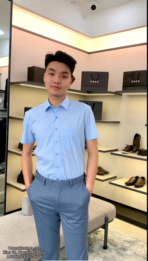 ÁO SƠ MI NGẮN TAY AB260016NT