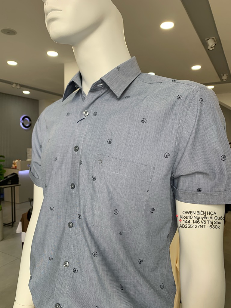 ÁO SƠ MI NGẮN TAY AB255127NT