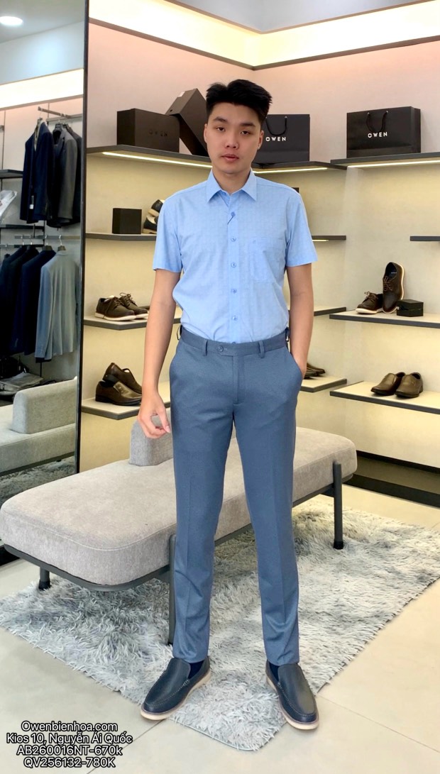 ÁO SƠ MI NGẮN TAY AB260016NT