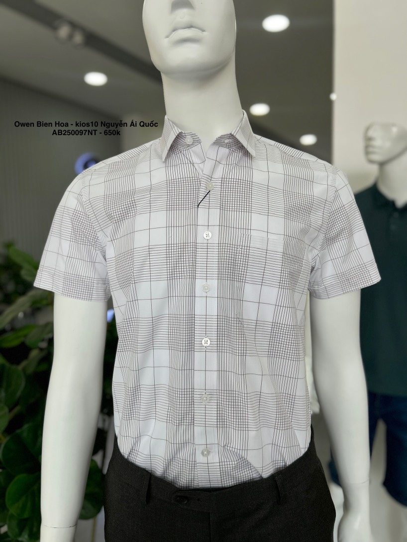 ÁO SƠ MI NGẮN TAY AB250097NT