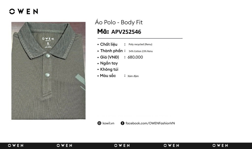 ÁO THUN POLO APV252546