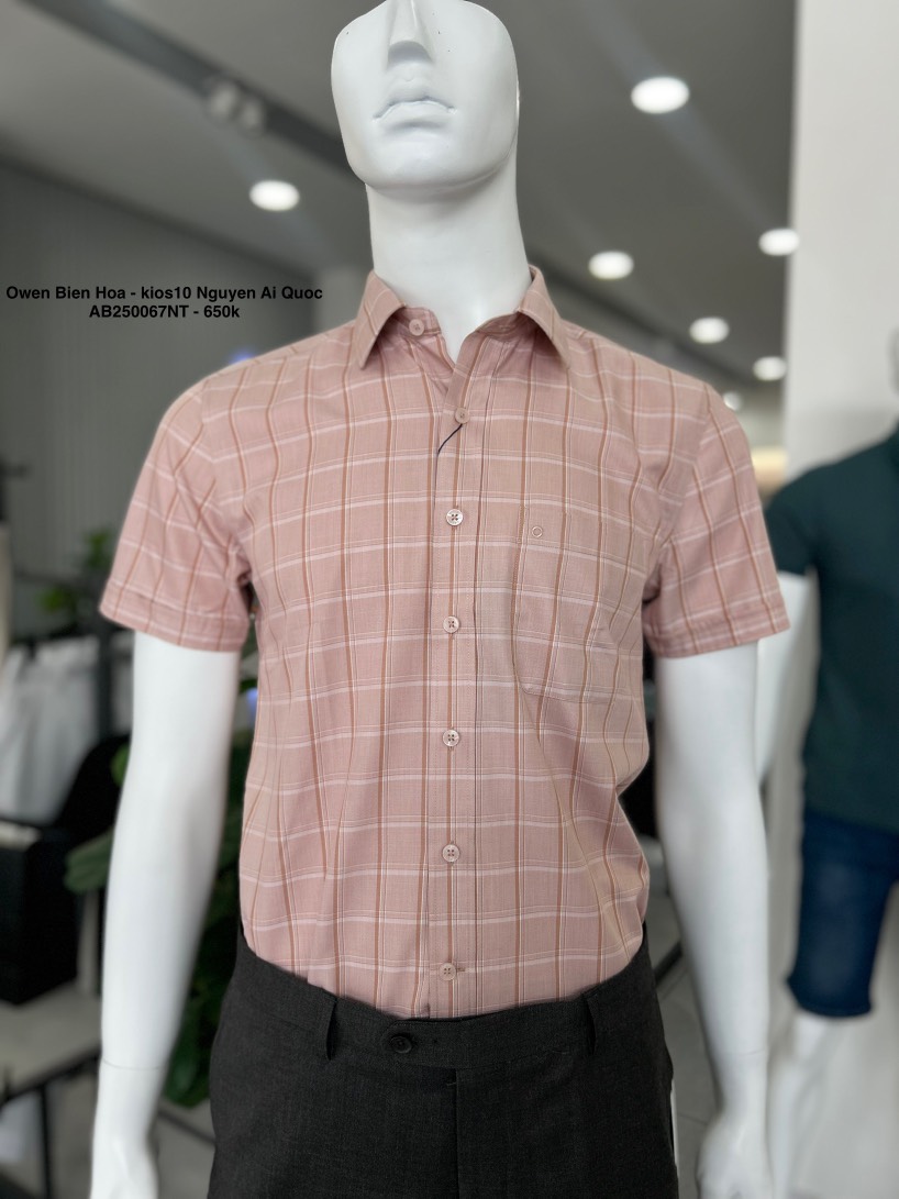 ÁO SƠ MI NGẮN TAY AB250067NT