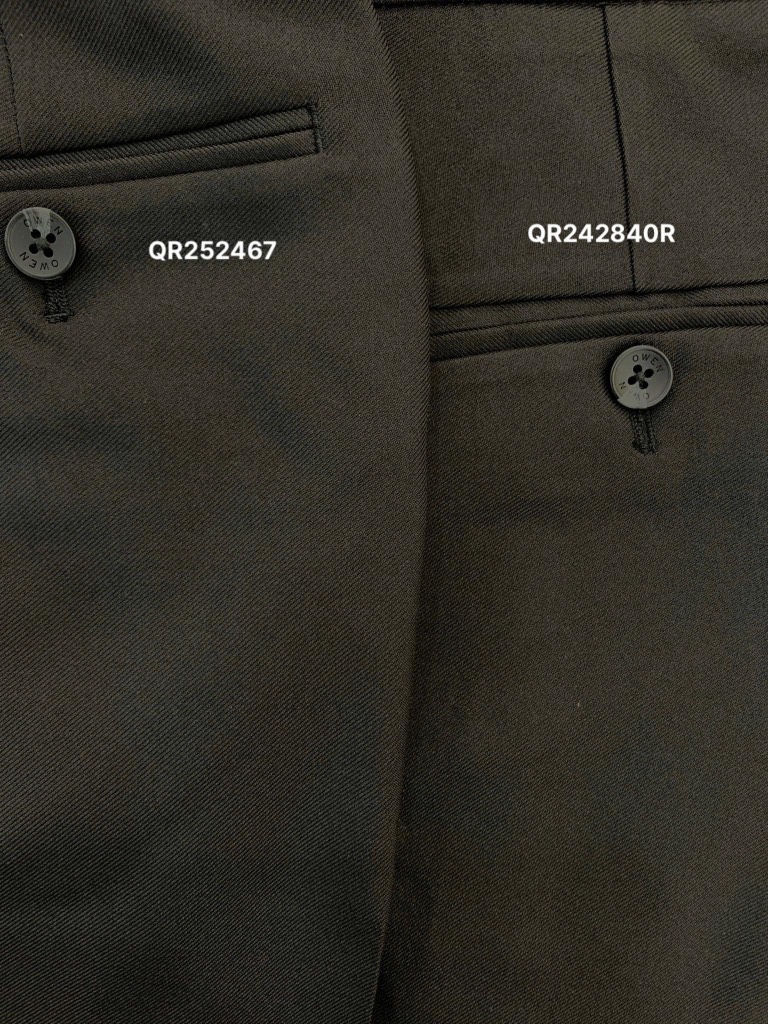 QUẦN TÂY ĐEN NANO QR242840R