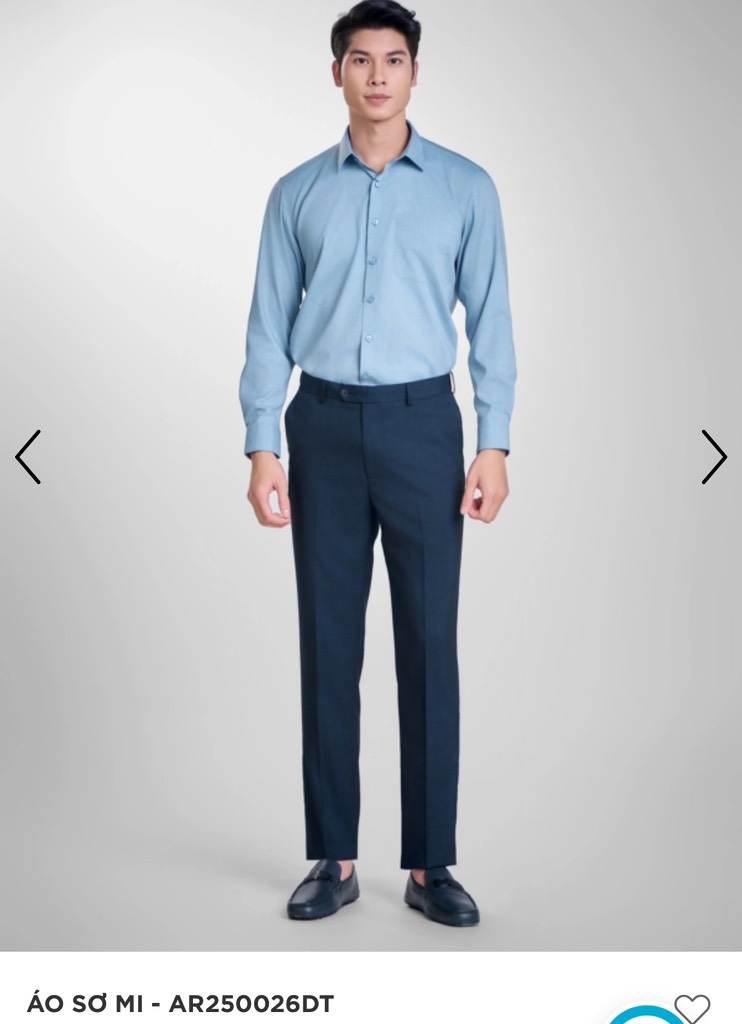 ÁO SƠ MI DÀI TAY AR250026DT
