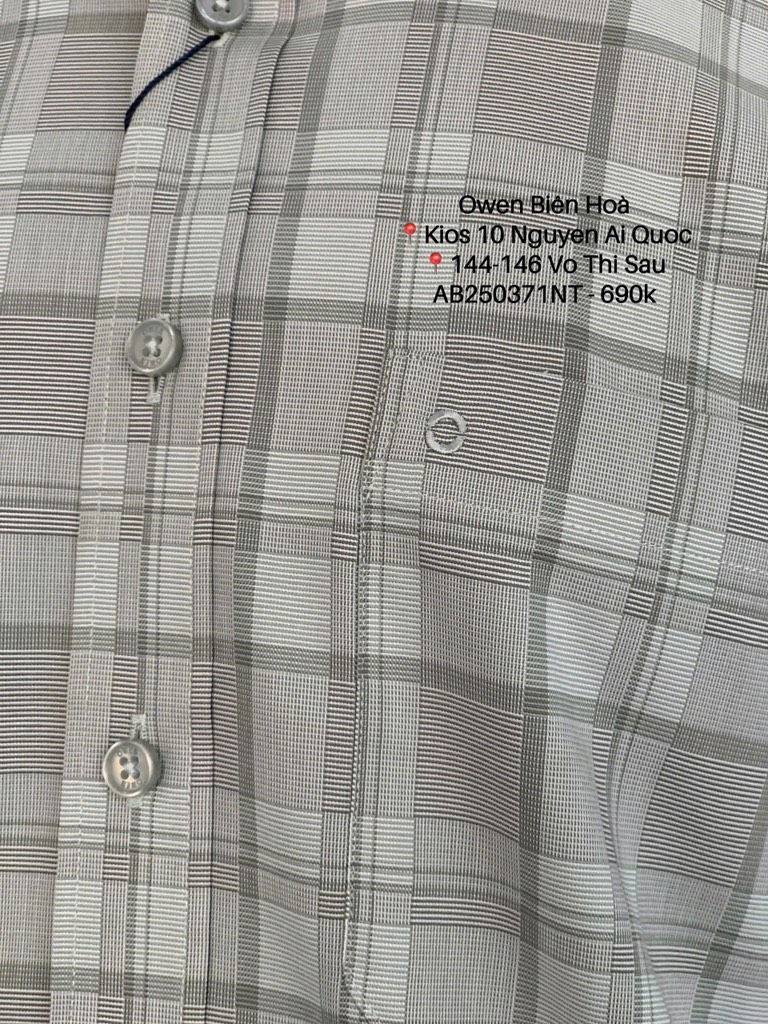 ÁO SƠ MI NGẮN TAY AB250371NT