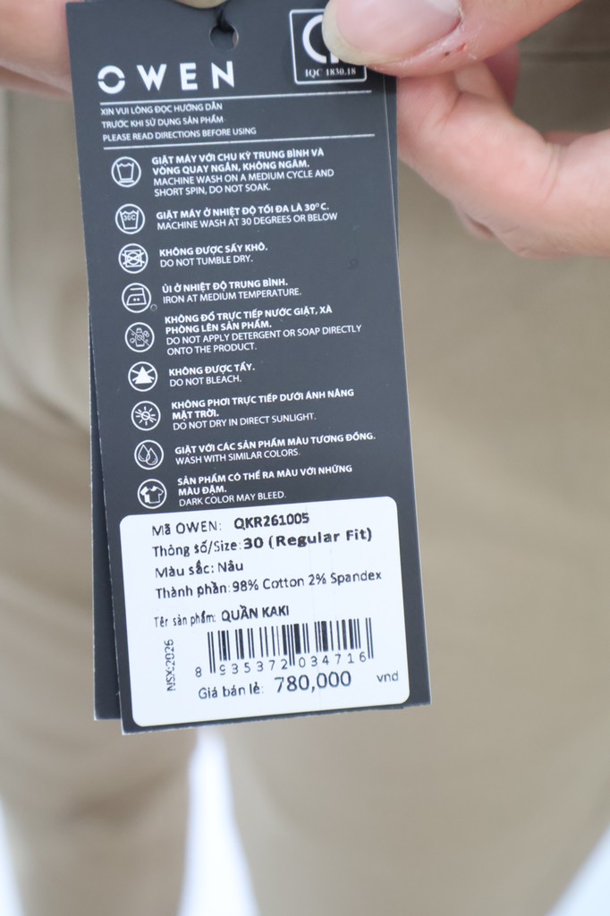 QUẦN KHAKI QKR261005