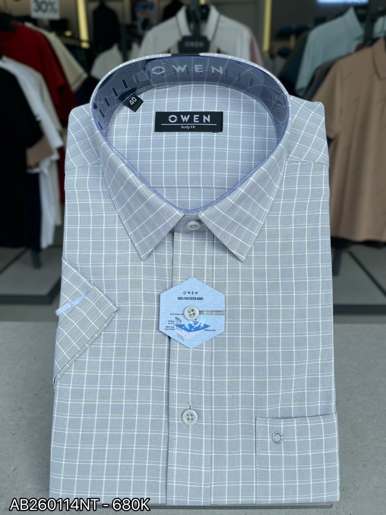 ÁO SƠ MI NGẮN TAY AB260114NT