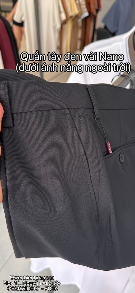 QUẦN TÂY ĐEN NANO QS262109KF