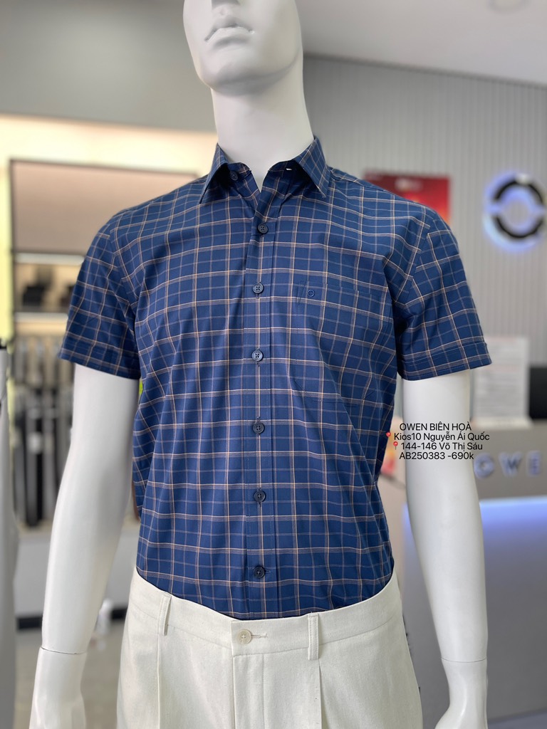 ÁO SƠ MI NGẮN TAY AB250383NT