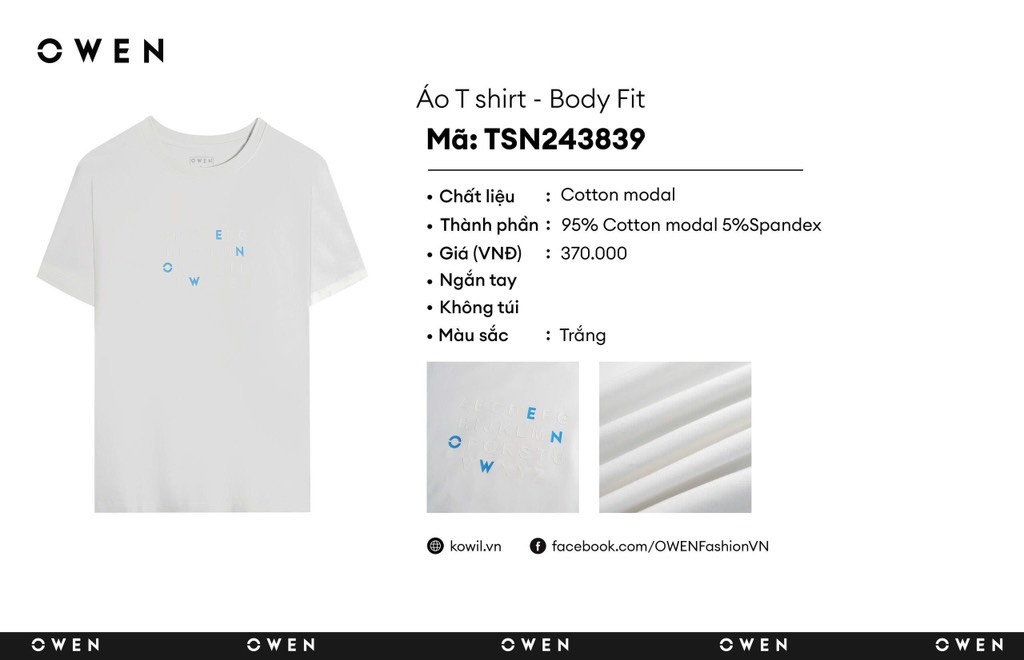 ÁO THUN T-SHIRT TSN243839