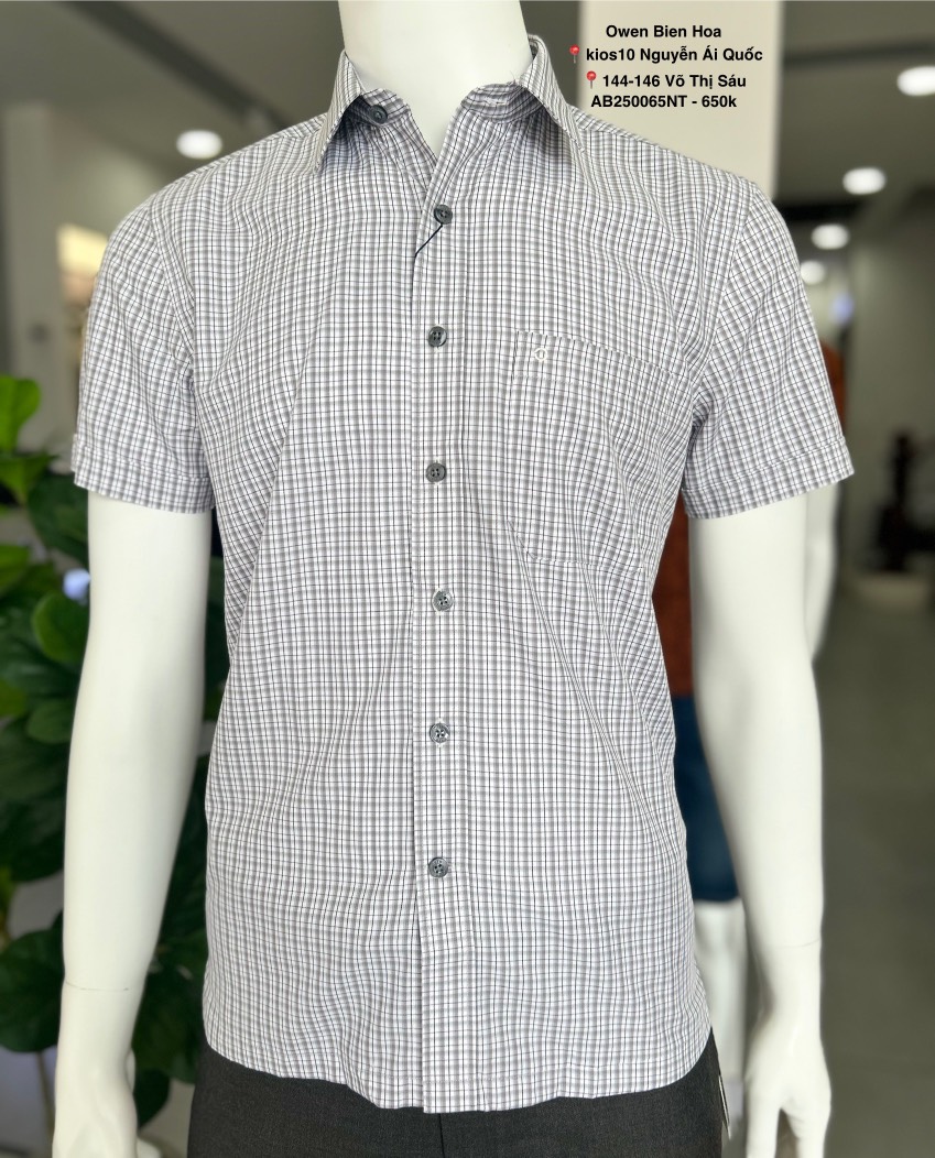 ÁO SƠ MI NGẮN TAY AB250065NT