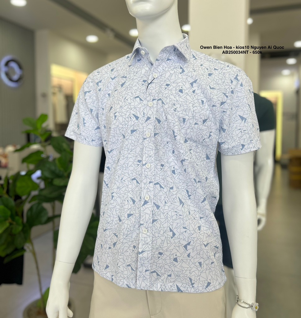 ÁO SƠ MI NGẮN TAY AB250034NT