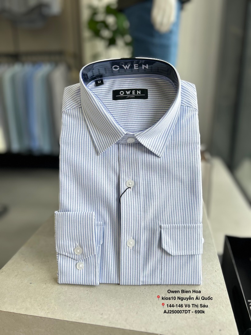 ÁO SƠ MI DÀI TAY AJ250007DT