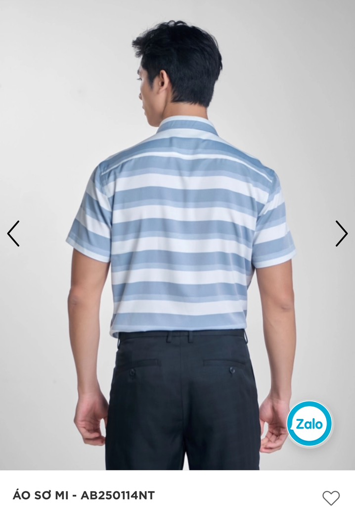 ÁO SƠ MI NGẮN TAY AB250114NT