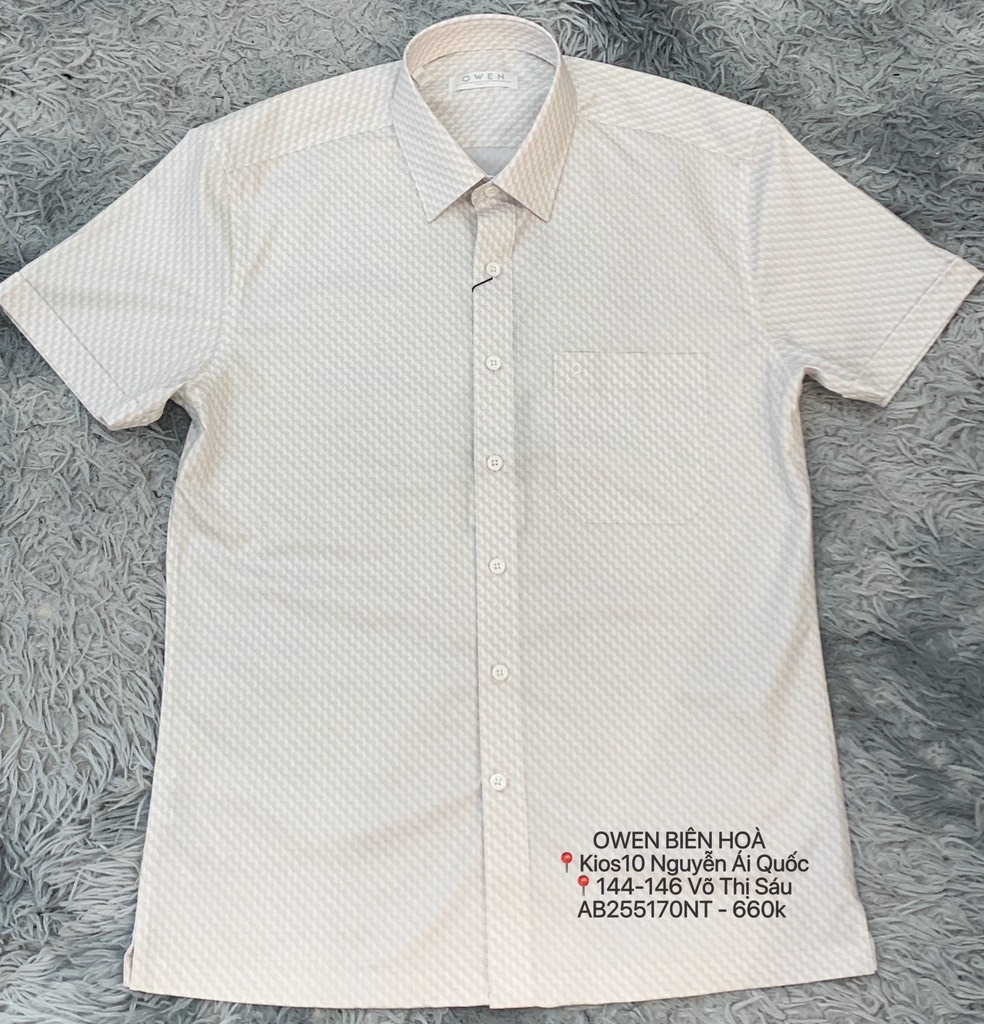 ÁO SƠ MI NGẮN TAY AB255170NT