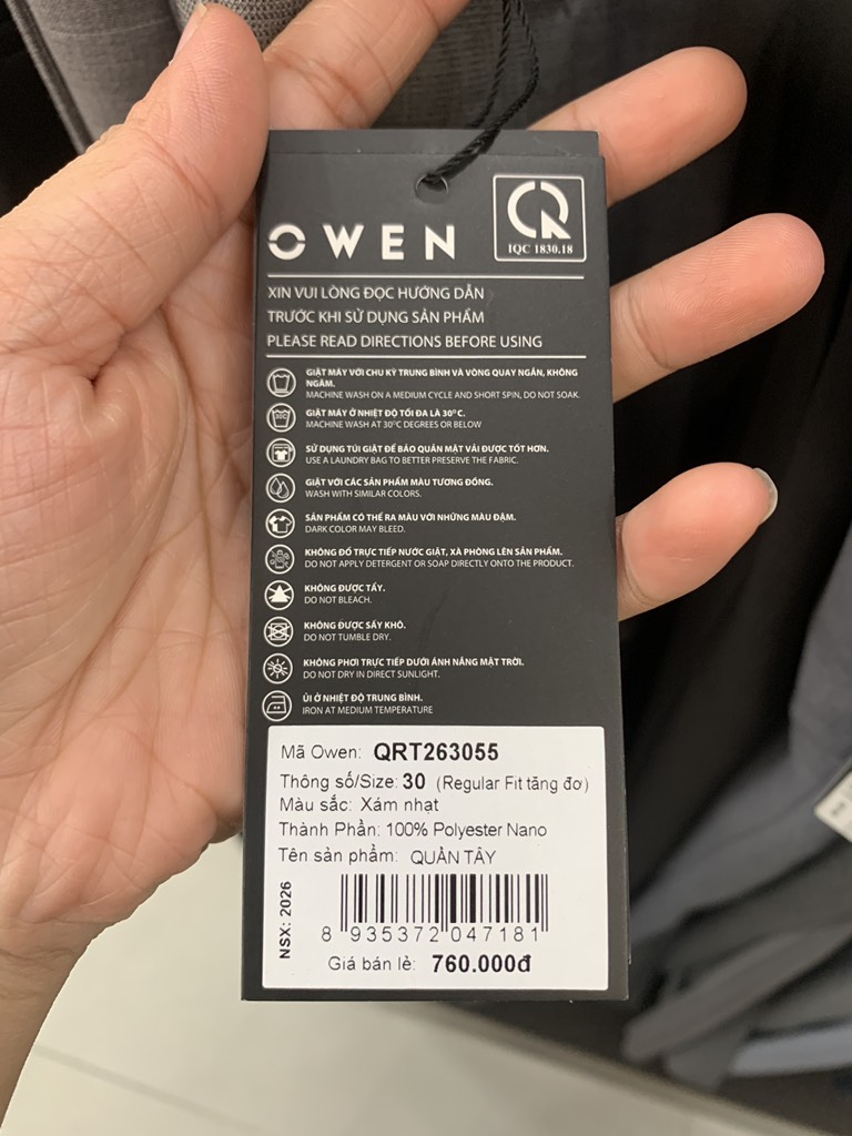 QUẦN TÂY QRT263055