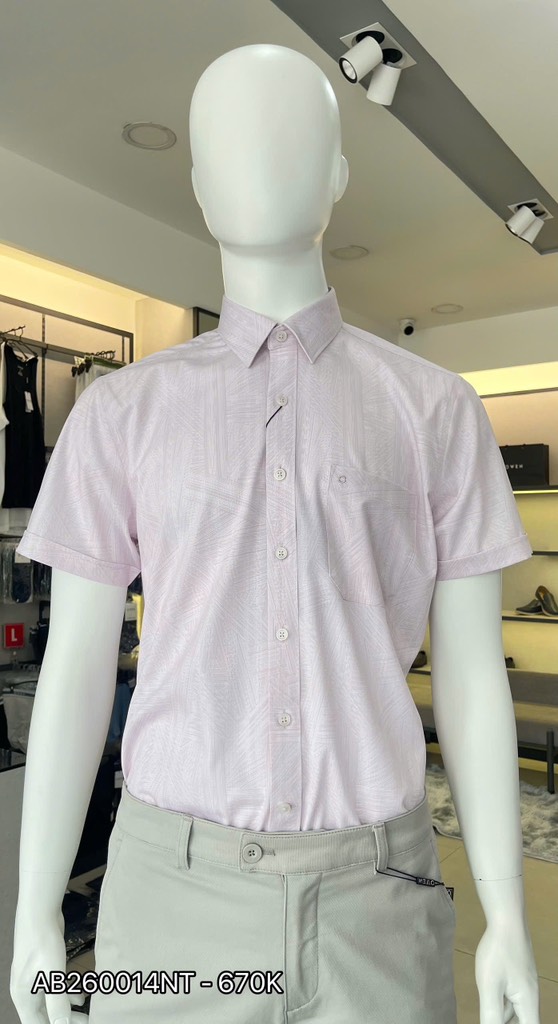 ÁO SƠ MI NGẮN TAY AB260014NT