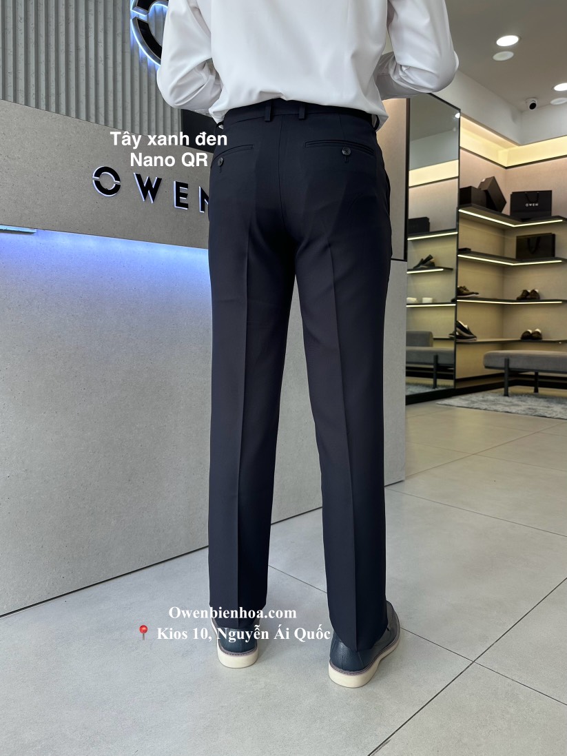 QUẦN TÂY XANH ĐEN NANO QR221235