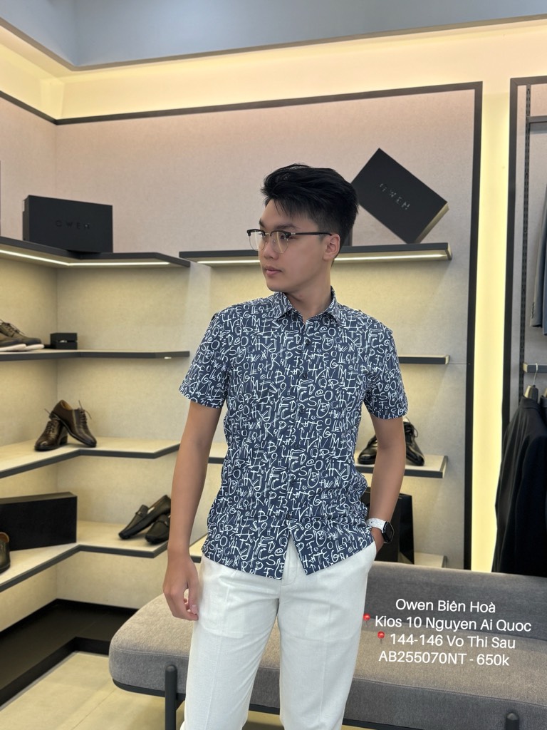 ÁO SƠ MI NGẮN TAY AB255070N