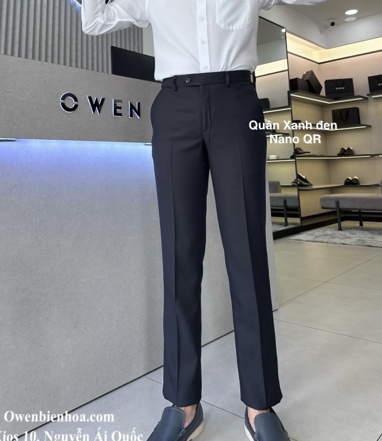 QUẦN TÂY XANH ĐEN NANO QRT231515R2