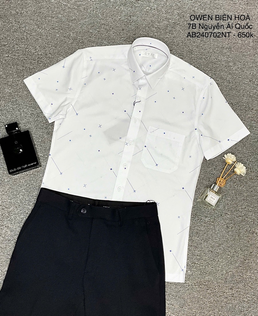 ÁO SƠ MI NGẮN TAY AB240702NT