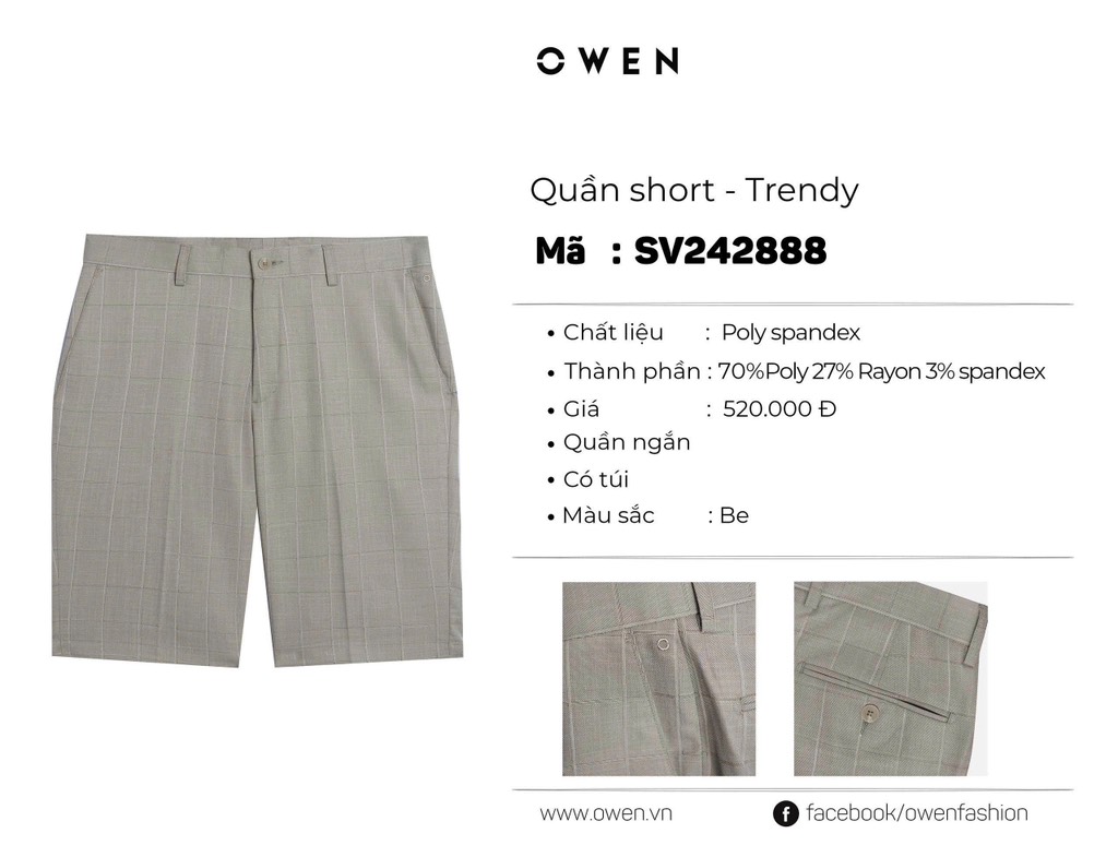 QUẦN SHORT SV242888