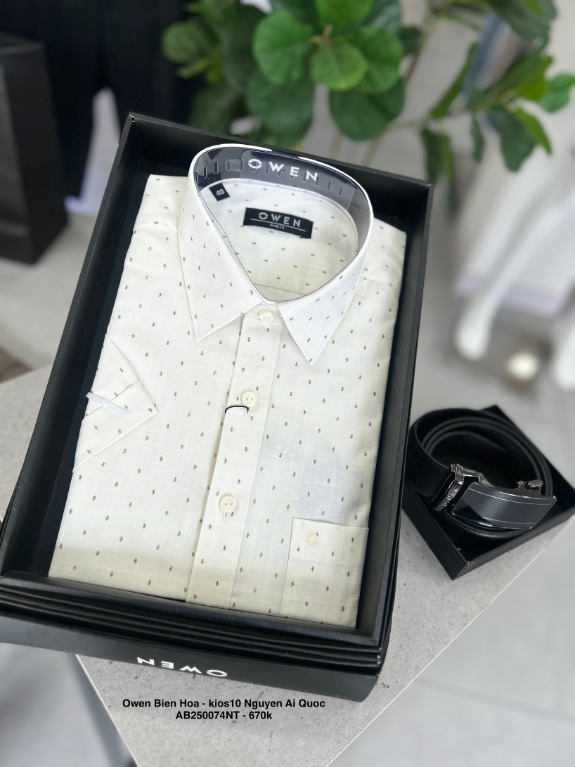 ÁO SƠ MI NGẮN TAY AB250074NT