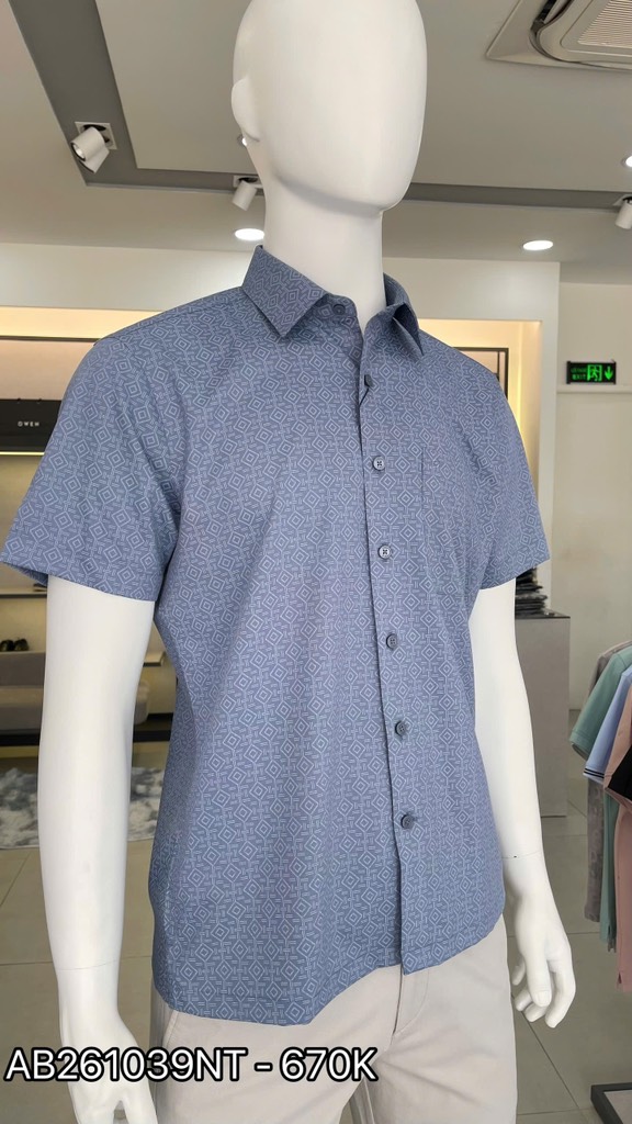 ÁO SƠ MI NGẮN TAY AB261039NT