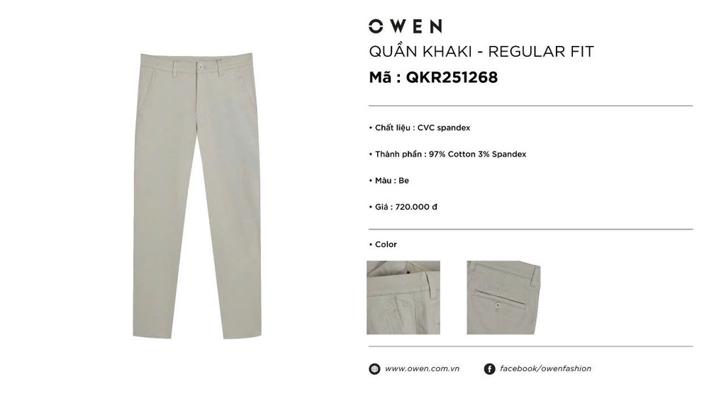 QUẦN KHAKI QKR251268
