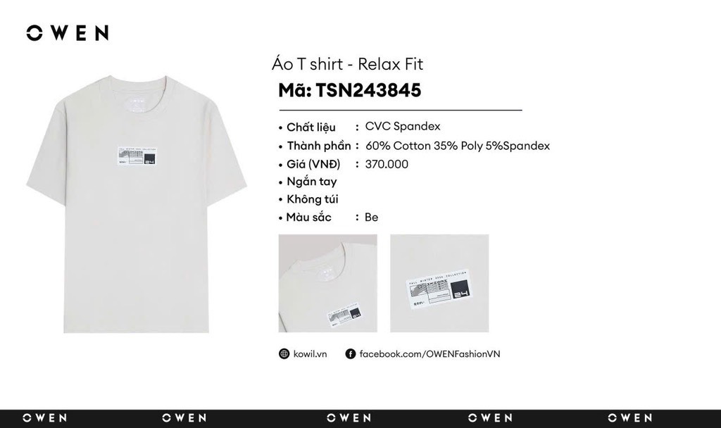 ÁO THUN T-SHIRT TSN243845