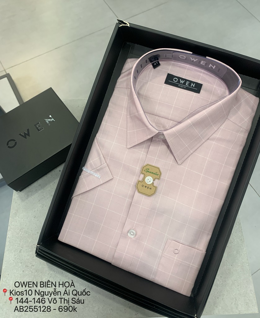 ÁO SƠ MI NGẮN TAY AB255128NT