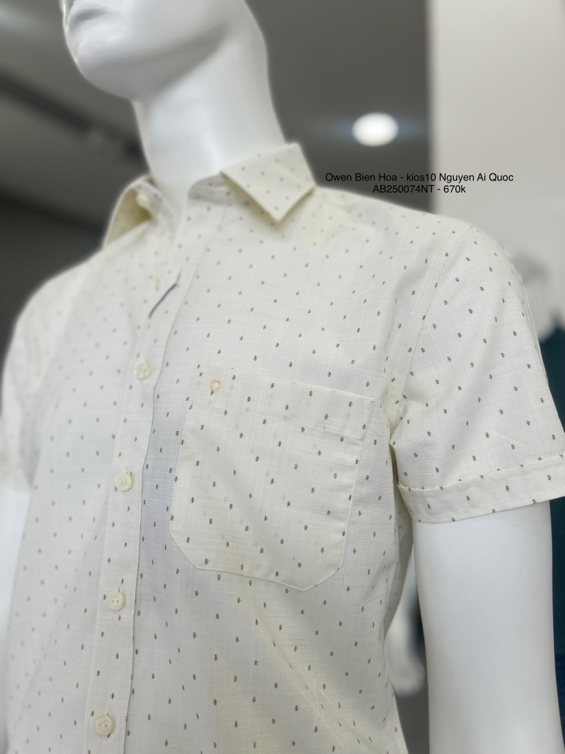ÁO SƠ MI NGẮN TAY AB250074NT