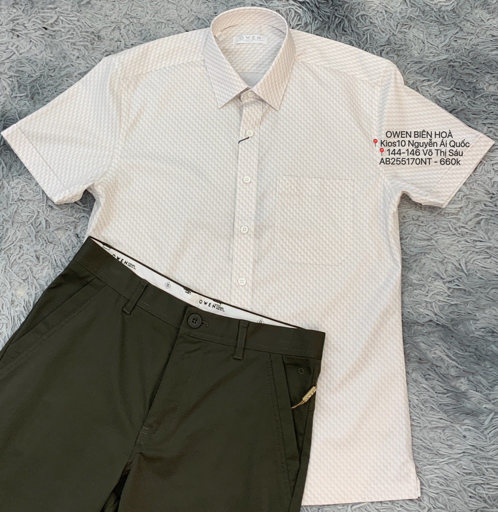 ÁO SƠ MI NGẮN TAY AB255170NT