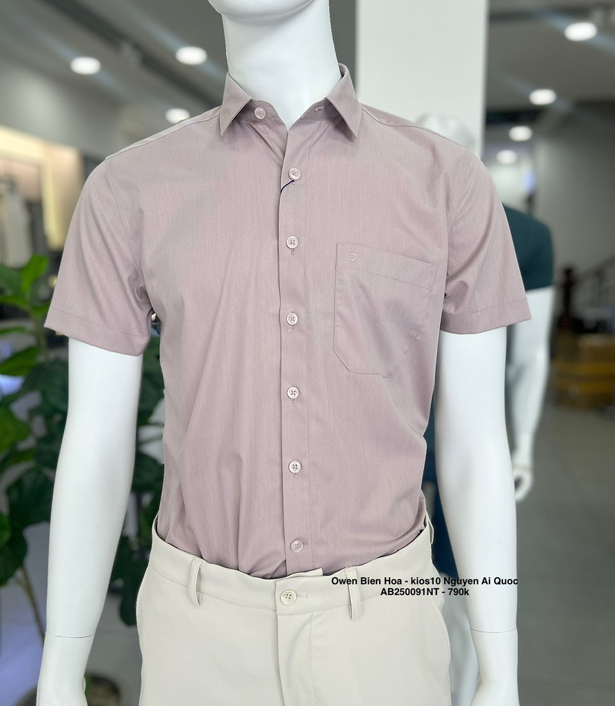 ÁO SƠ MI NGẮN TAY AB250091NT
