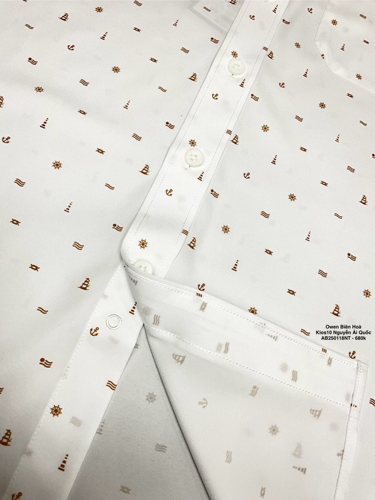 ÁO SƠ MI NGẮN TAY AB250118NT