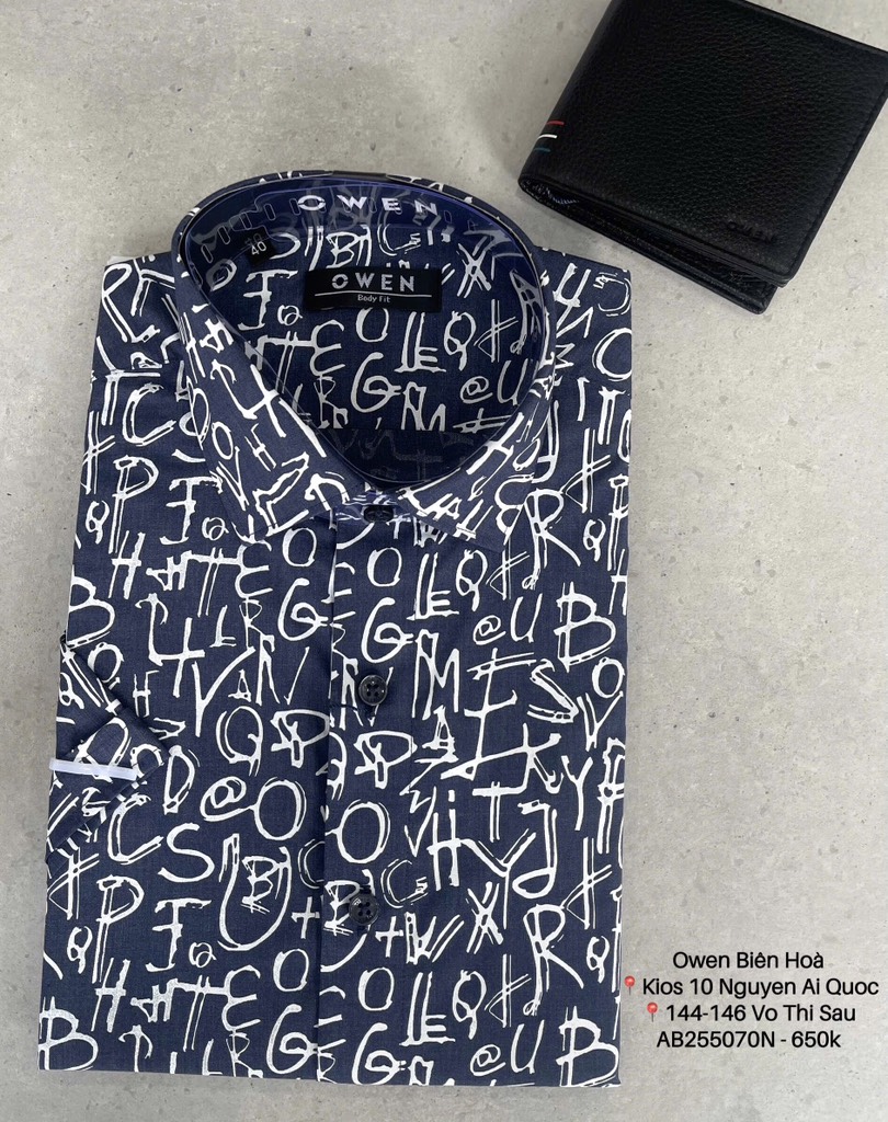 ÁO SƠ MI NGẮN TAY AB255070N