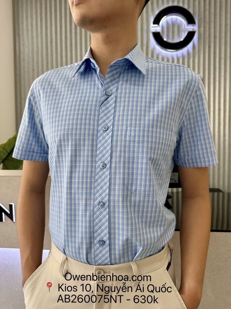 ÁO SƠ MI NGẮN TAY AB260075NT