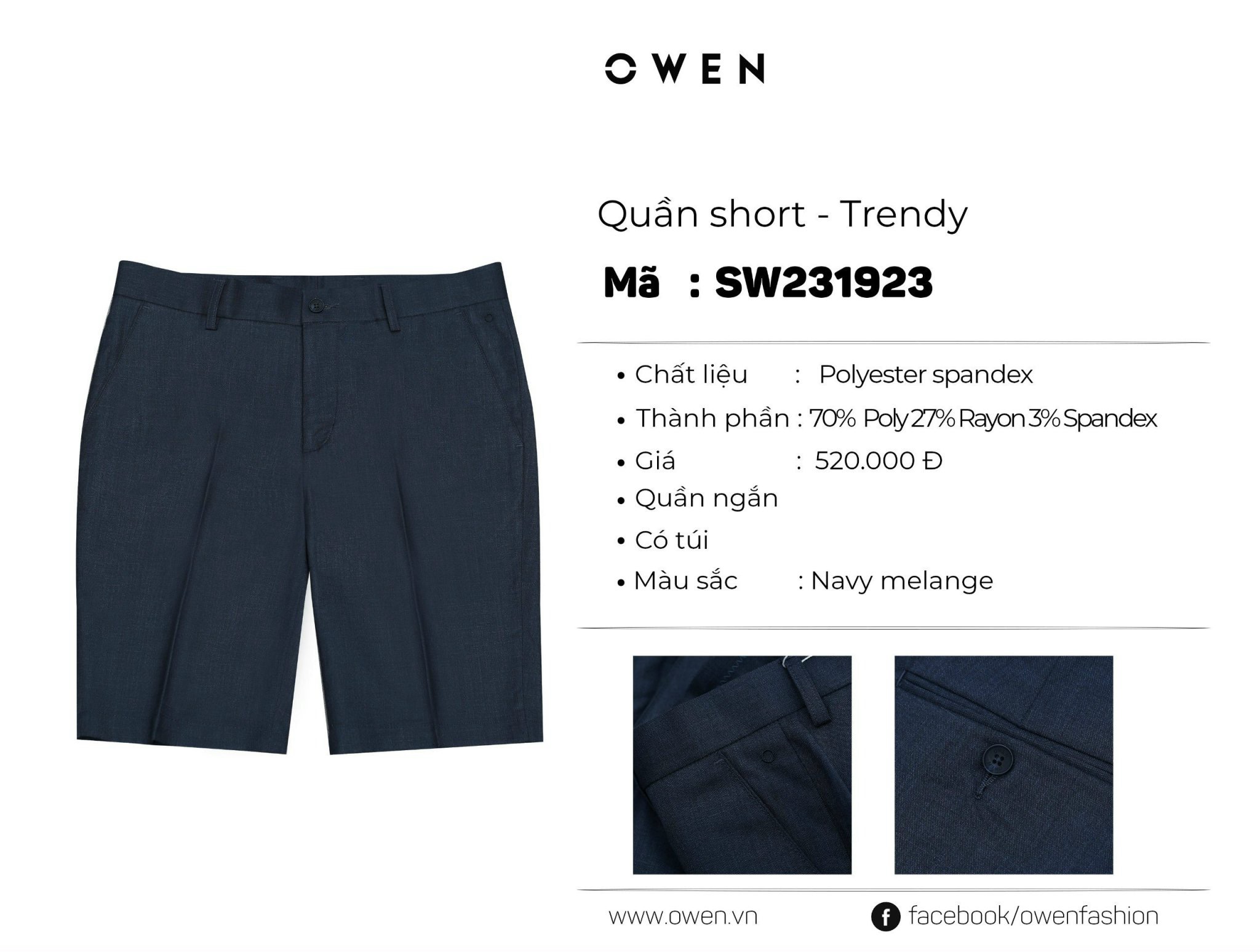 QUẦN SHORT SW231923