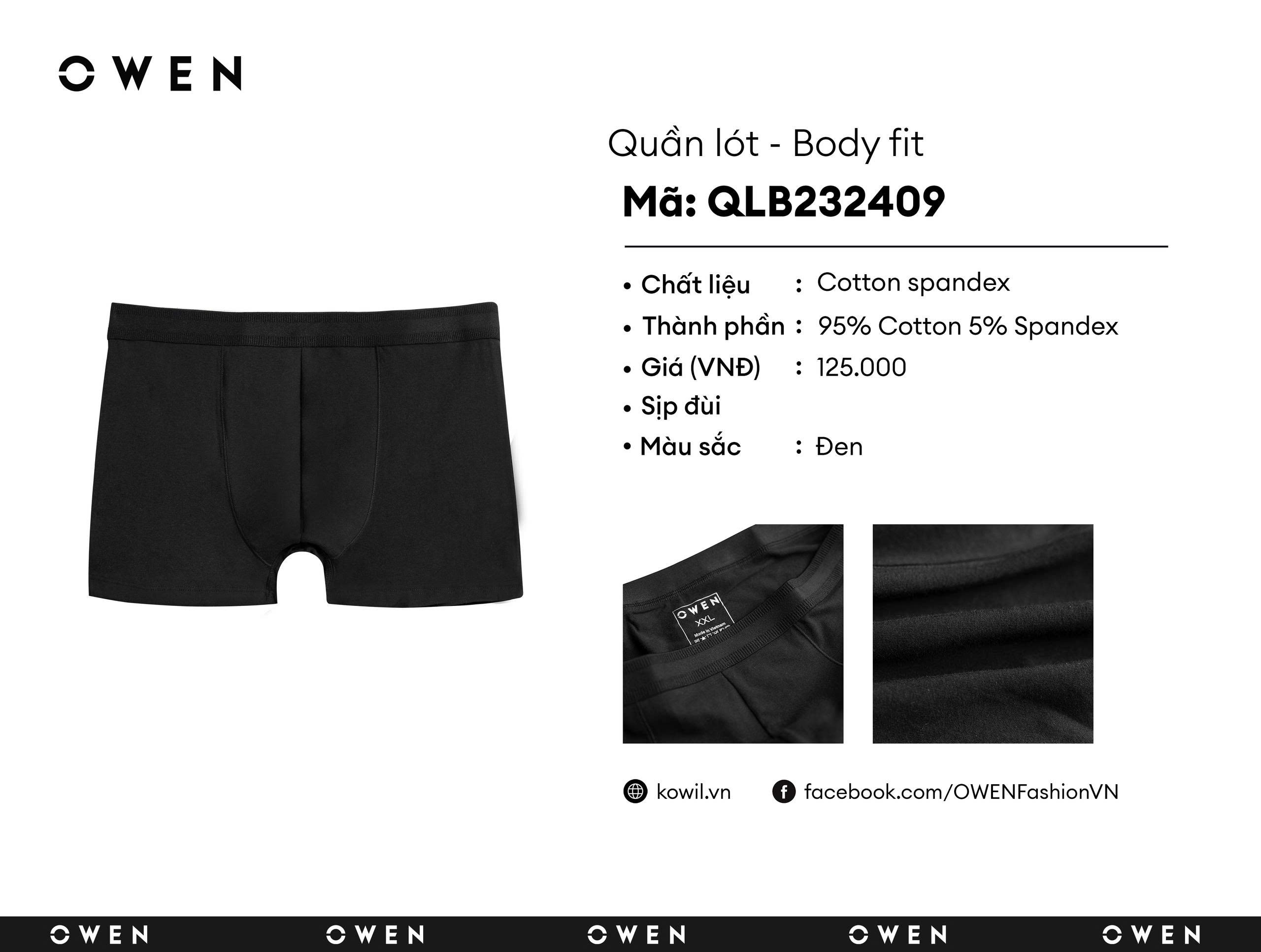 QUẦN LÓT BOXER QLB232409