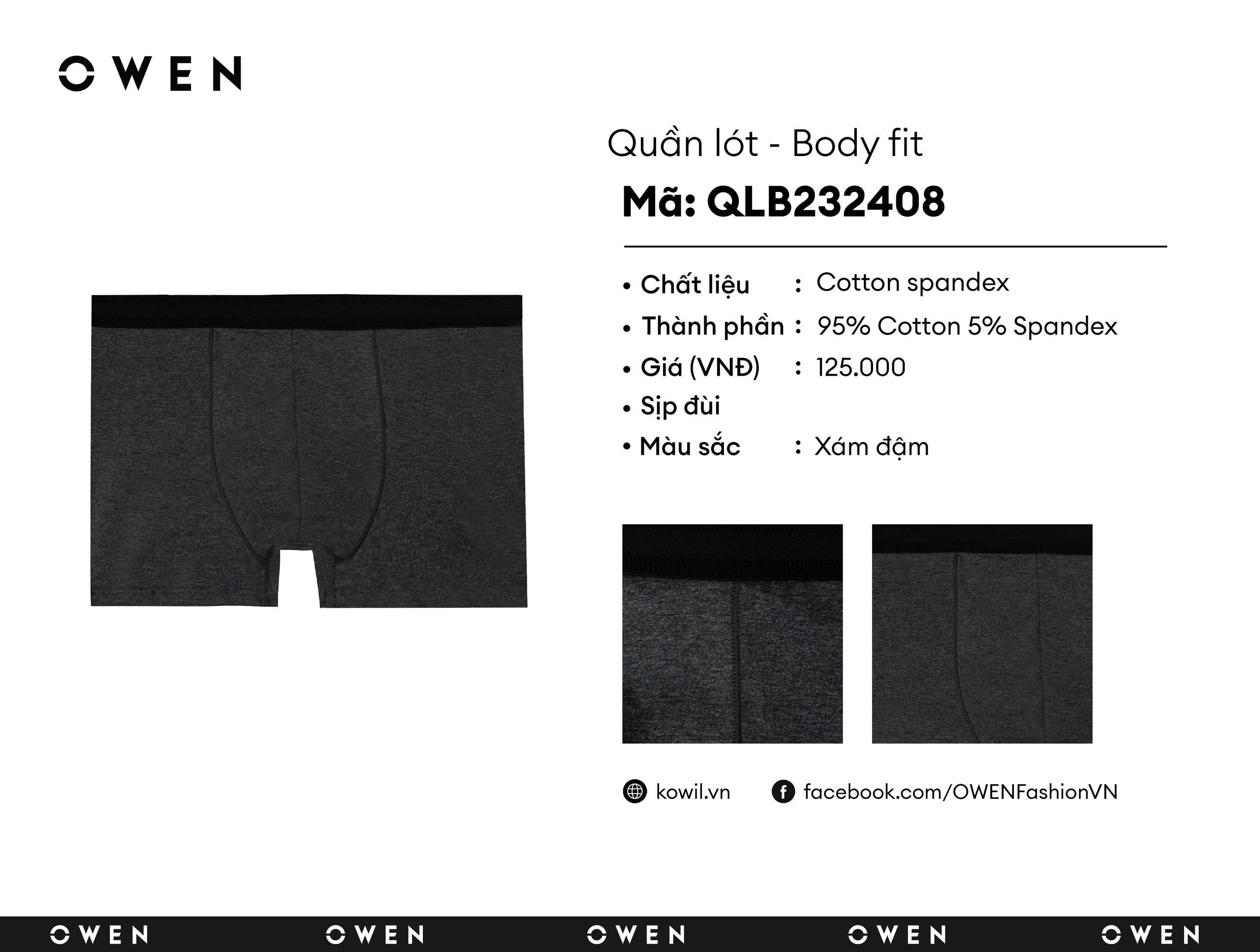 QUẦN LÓT BOXER QLB232408