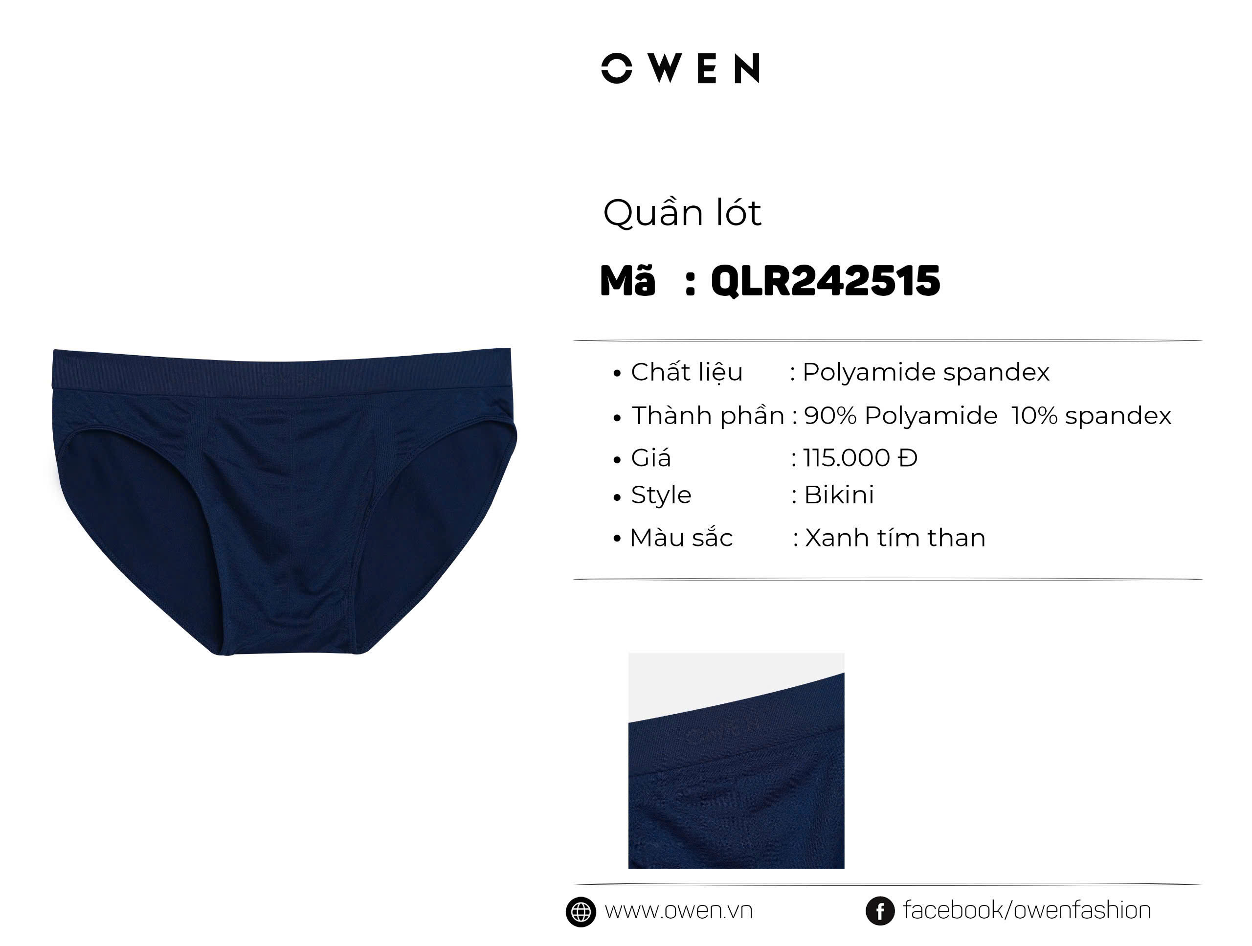 QUẦN LÓT TAM GIÁC QLR242515