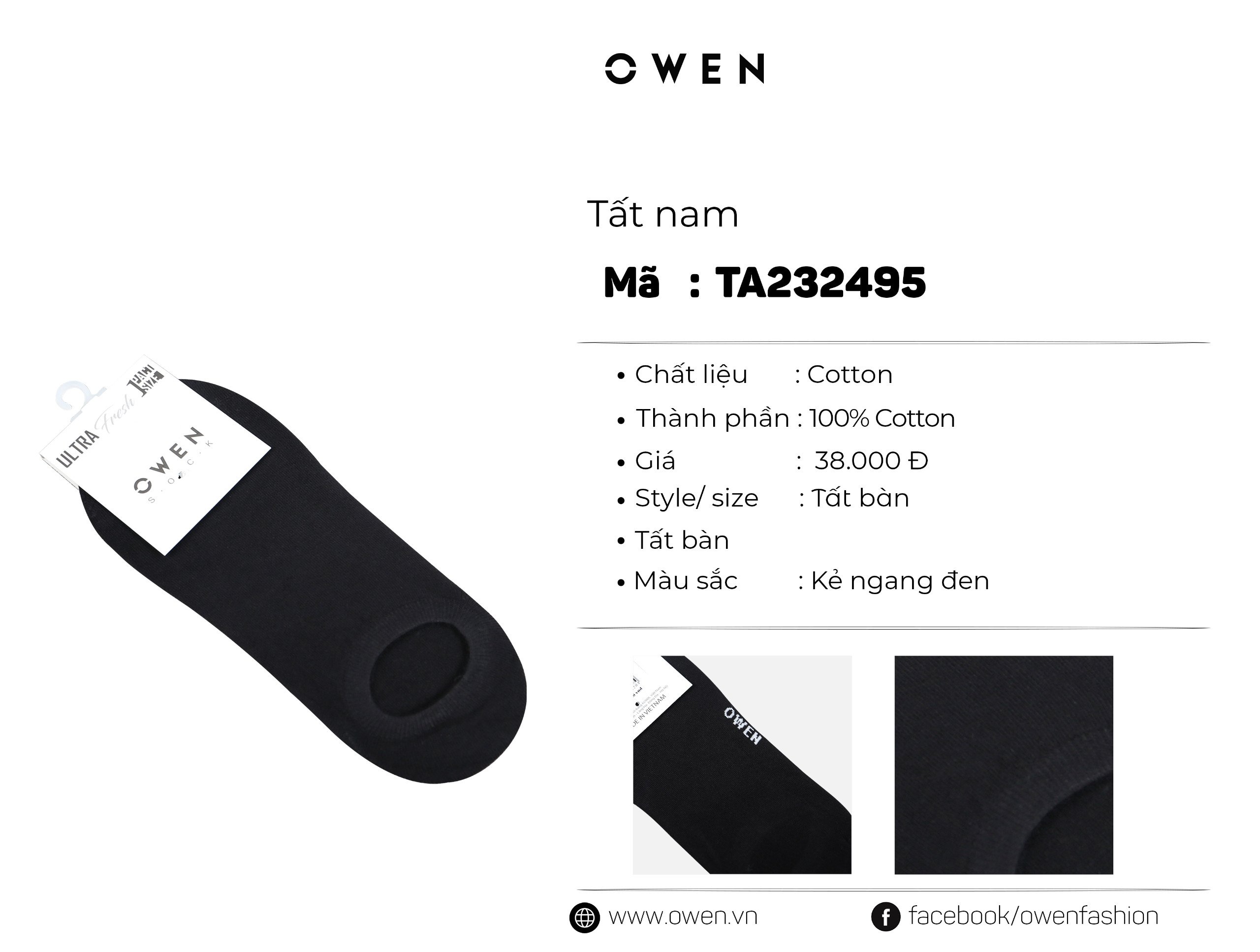 TẤT BÀN ĐEN TA232495
