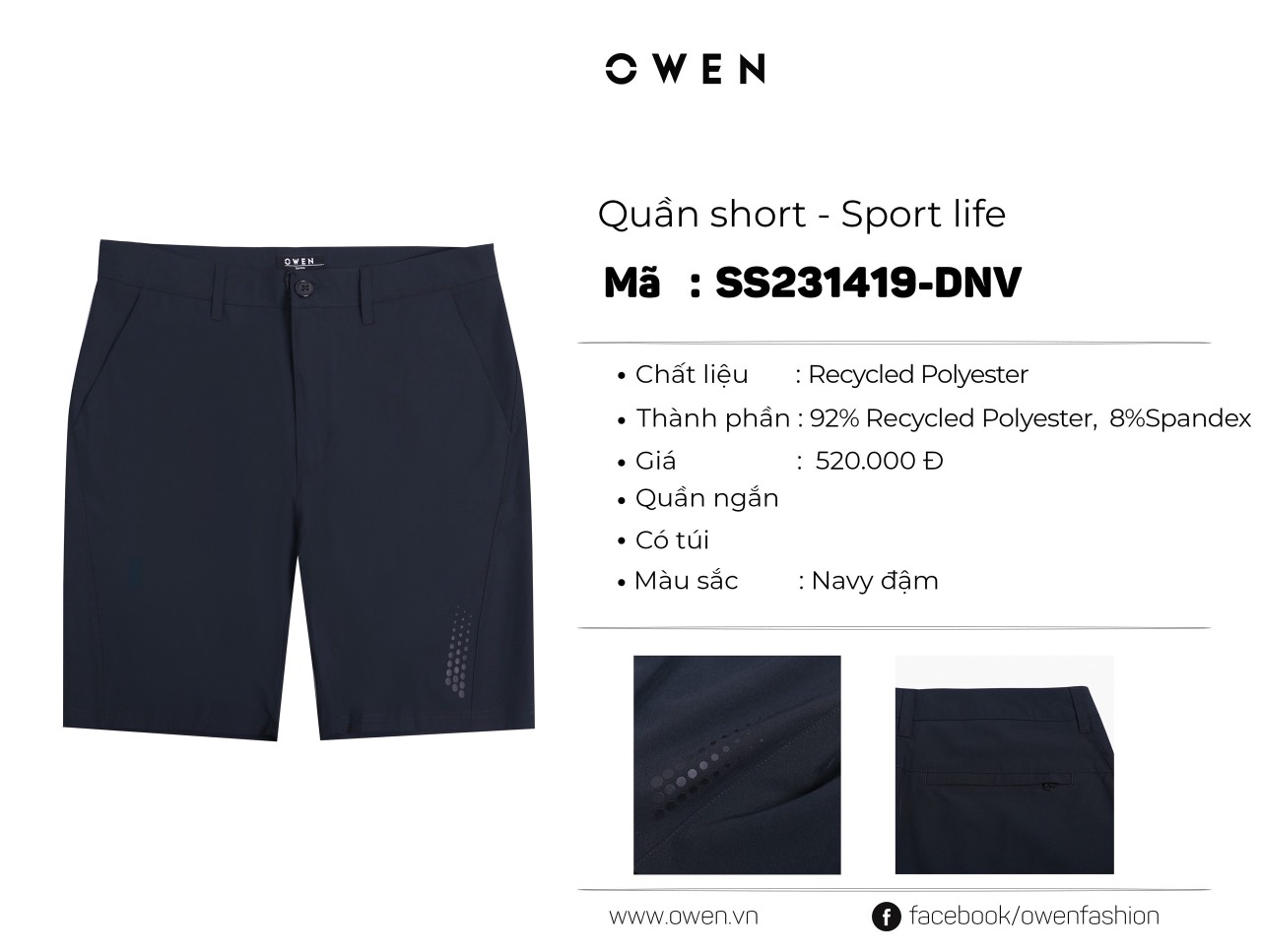 QUẦN SHORT SS231419-DNV