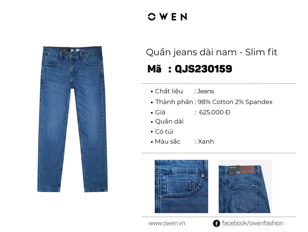 QUẦN JEAN QJS230159