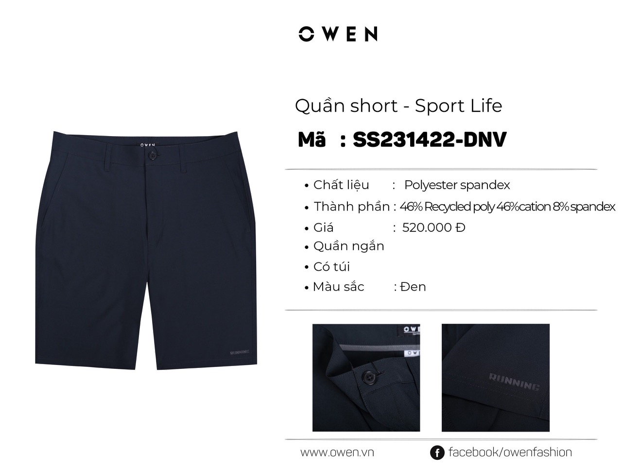 QUẦN SHORT SS231422-DNV