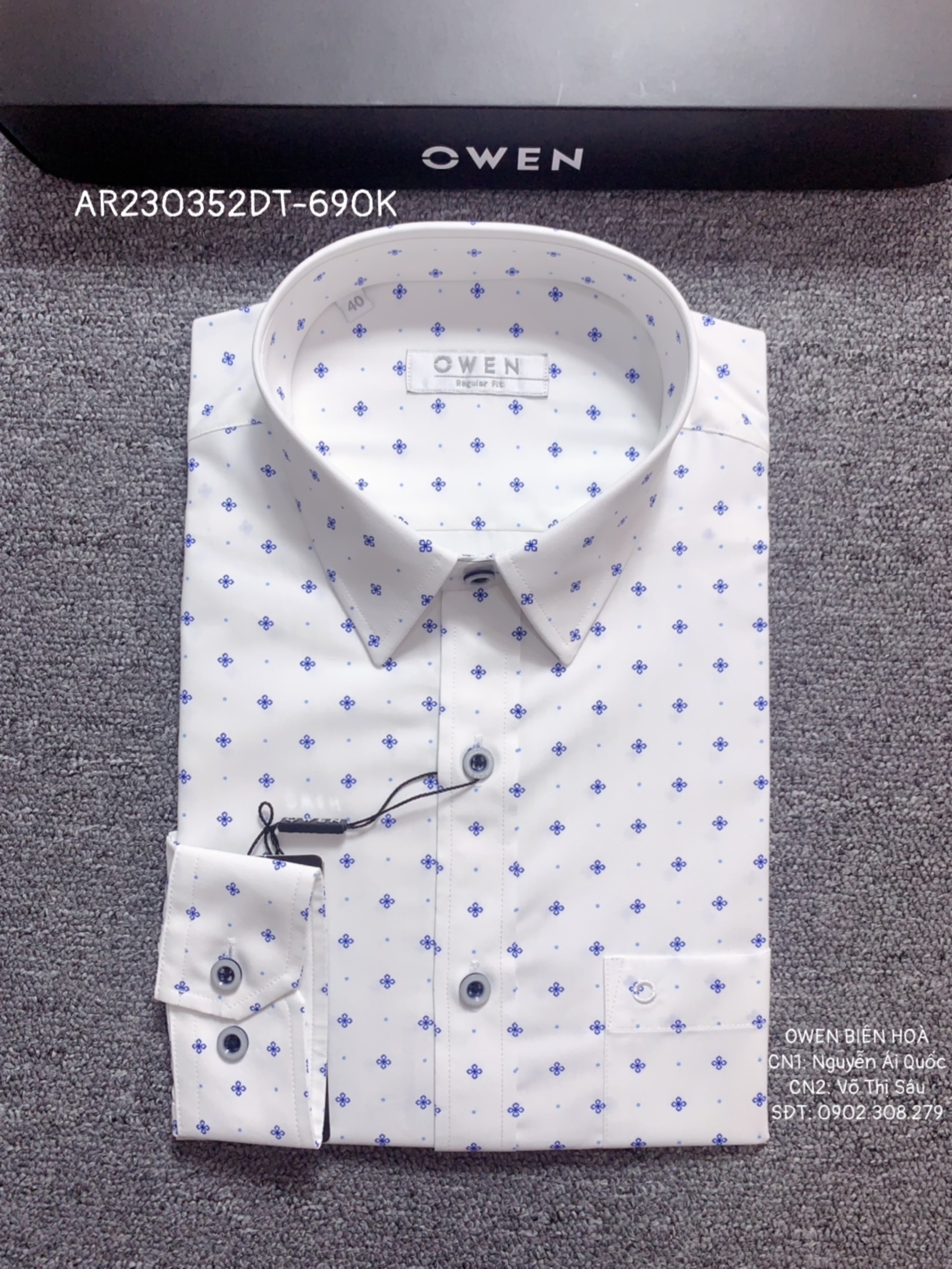 ÁO SƠ MI DÀI TAY AR230352DT